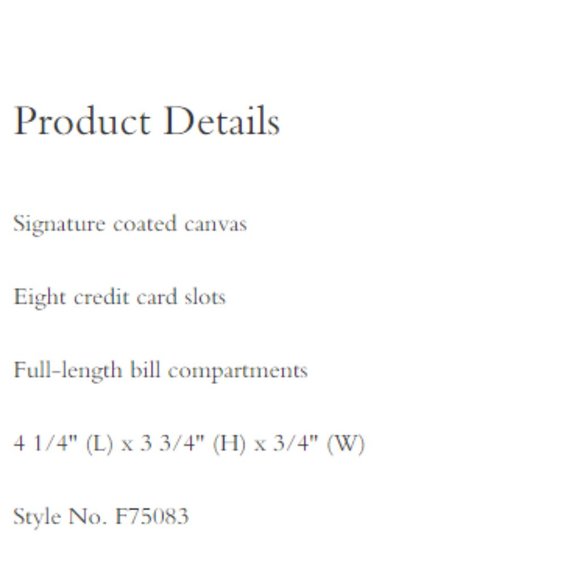 NWT COACH DOUBLE BILLFOLD WALLET IN SIGNATURE - Picture 7 of 11